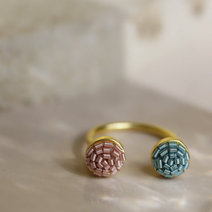 Two Dot Ring - Pastel