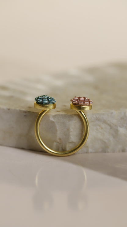 Two Dot Ring - Pastel