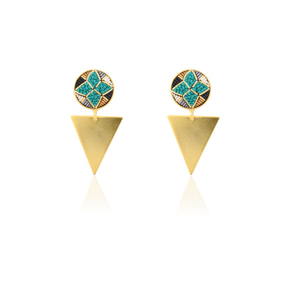 Aya Earrings - Green