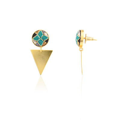 Aya Earrings - Green