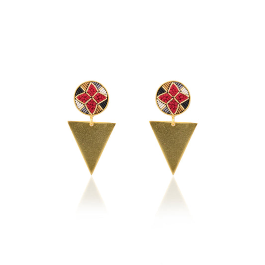 Aya Earrings - Red