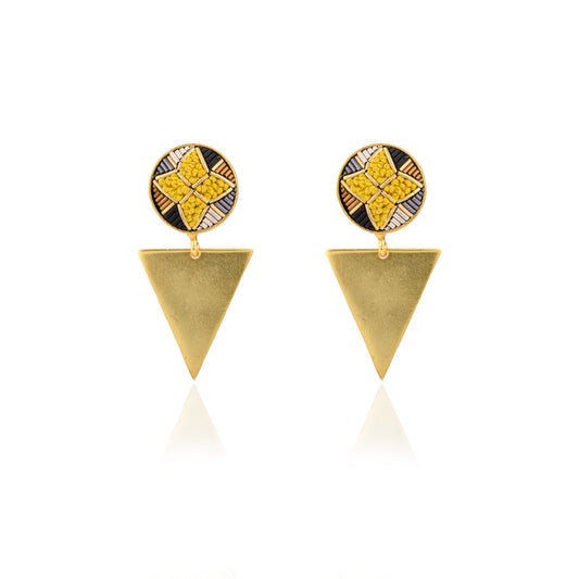 Aya Earrings - Yellow