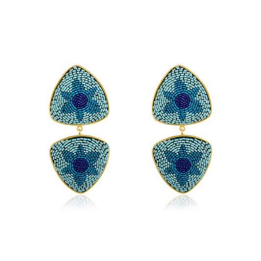 Blue Poppy Earrings