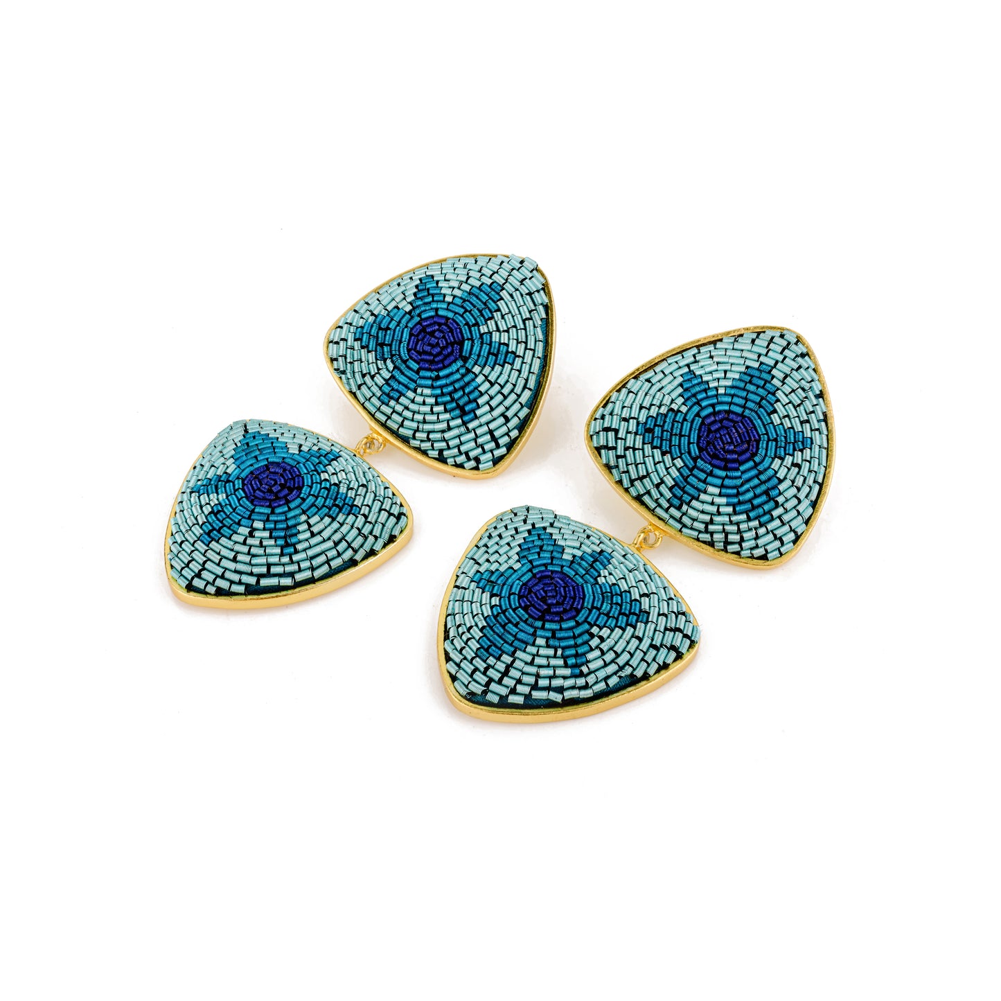 Blue Poppy Earrings