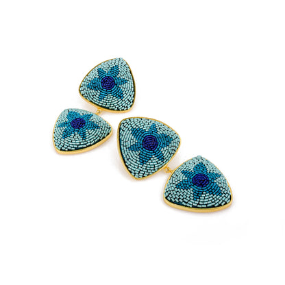 Blue Poppy Earrings