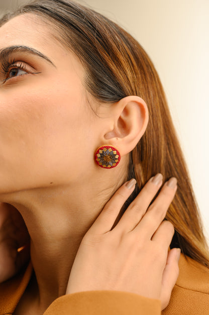 Ode Studs - Red