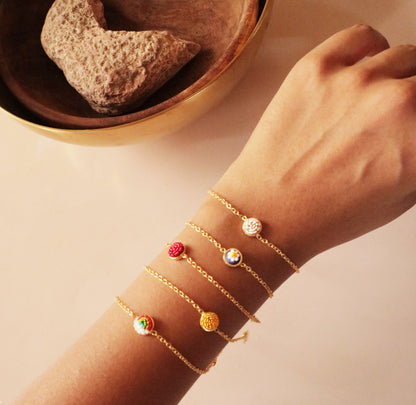 Rainbow Bracelet - Gold