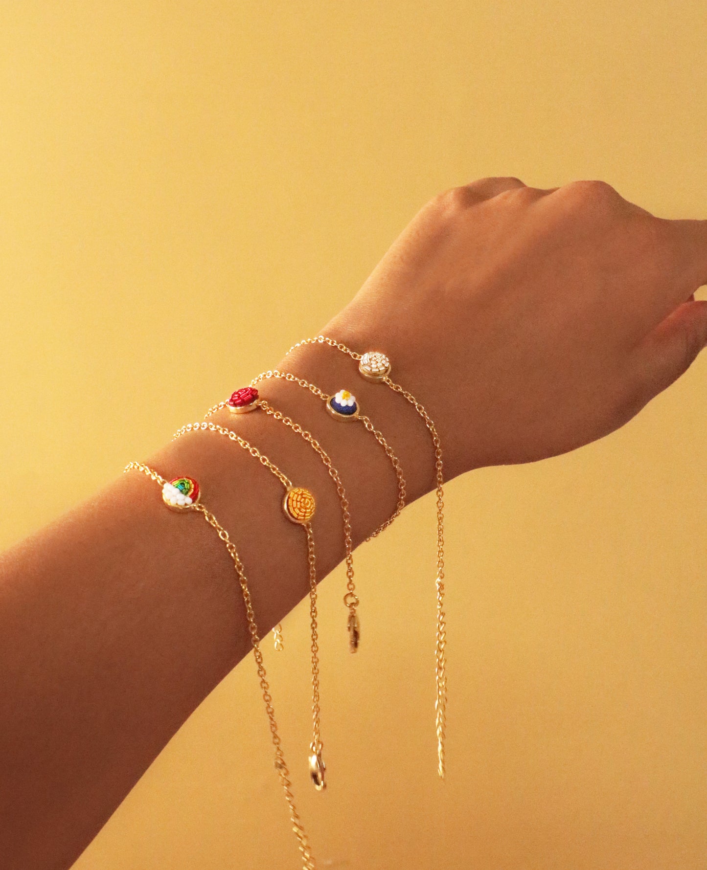 Rainbow Bracelet - Gold