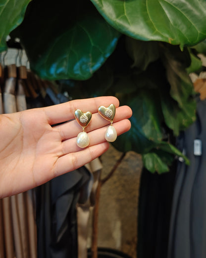 Chérie Earrings - Vanilla Cream